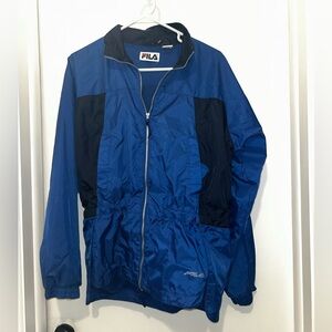 VTG Fila Womans Jacket Sz M Elastic Waist Pockets Training Travel Running